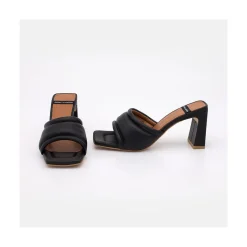 Capucine - Mule Acolchado De Piel Con Tacon