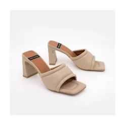 Capucine - Mule Acolchado De Piel Con Tacon