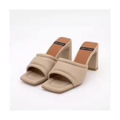 Capucine - Mule Acolchado De Piel Con Tacon