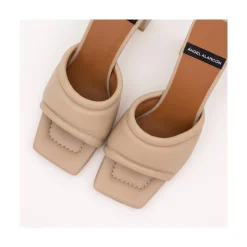 Capucine - Mule Acolchado De Piel Con Tacon