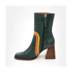 Celine - Botines De Piel Con Adorno De Color