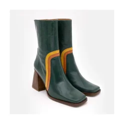 Celine - Botines De Piel Con Adorno De Color