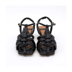 Donna - Sandalias Veganas De Tiras Acolchadas Con Tacon Bajo