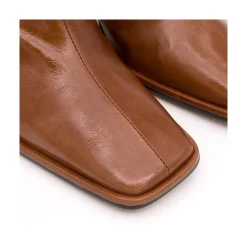 Lauryn - Botines Metalizados De Piel Con Tacon Elegante
