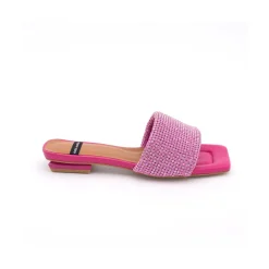 Leanne - Mule Acolchado Con Pala De Brillantes