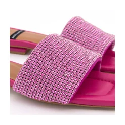 Leanne - Mule Acolchado Con Pala De Brillantes