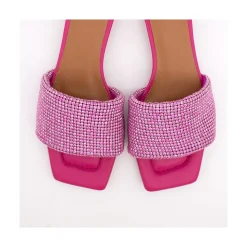 Leanne - Mule Acolchado Con Pala De Brillantes