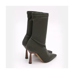 Lori - Botin Elastico Con Tacon Alto Y Punta Fina