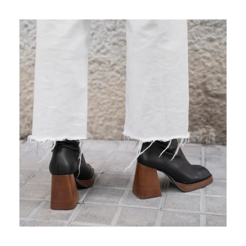Managua - Botas Elasticas De Tipo Calcetin Con Tacon Geometrico Alto