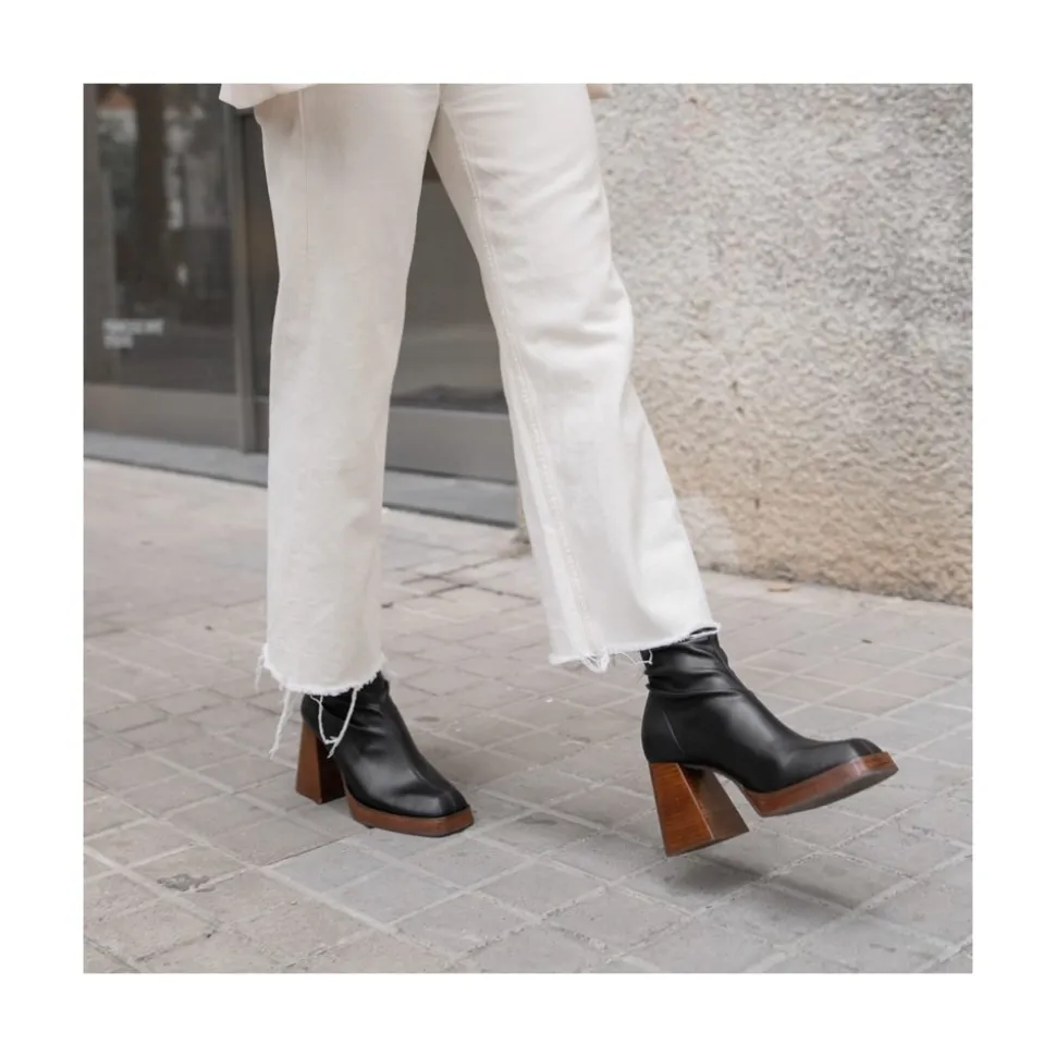 Managua - Botas Elasticas De Tipo Calcetin Con Tacon Geometrico Alto