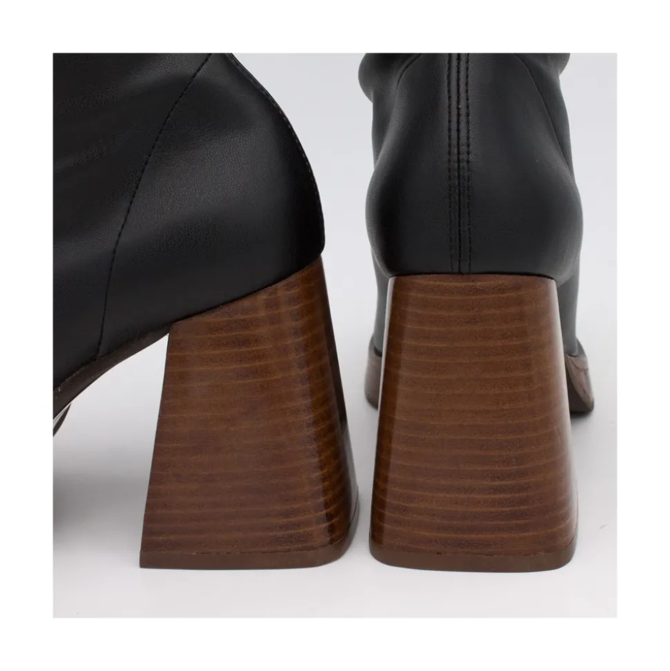 Managua - Botas Elasticas De Tipo Calcetin Con Tacon Geometrico Alto