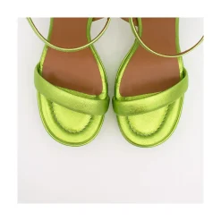 Mandy - Sandalia De Piel Con Tacon Ancho Y Plataforma