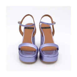 Mandy - Sandalia De Piel Con Tacon Ancho Y Plataforma