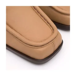 Milla - Zapato De Piel Con Cordoneras Y Tacon Ancho