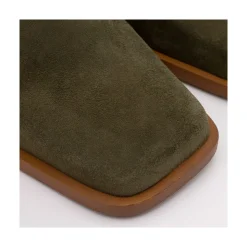 Motagua - Botas De Mujer De Ante Con Tacon De Bloque Robusto