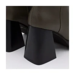 Olama - Botas De Mujer Comodas De Piel Con Tacon Chunky Y Plataforma