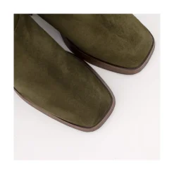 Olama - Botas De Mujer Comodas De Ante Con Tacon Chunky Y Plataforma
