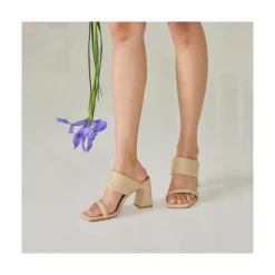Parton - Sandalias Acolchadas Con Tacon