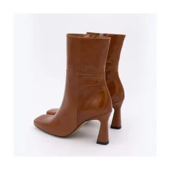 Selena - Botin De Tacon Alto Con Adorno De Costuras Y Cremallera