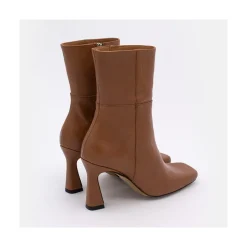 Selena - Botin De Tacon Alto Con Adorno De Costuras Y Cremallera