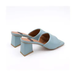 Veruca - Mule Acolchado Con Tacon De Diseno Moderno