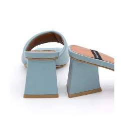 Veruca - Mule Acolchado Con Tacon De Diseno Moderno