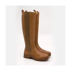 Wampu - Bota De Piel Con Elastico Lateral Con Suela Vibram
