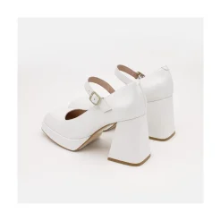 Zakia - Zapatos De Novia Diferentes, Mary Jane Con Tacon Ancho Y Plataforma